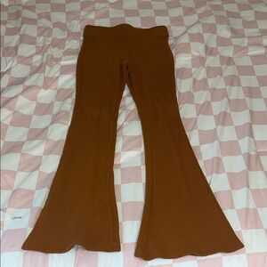 Aerie Brown Flare Pants